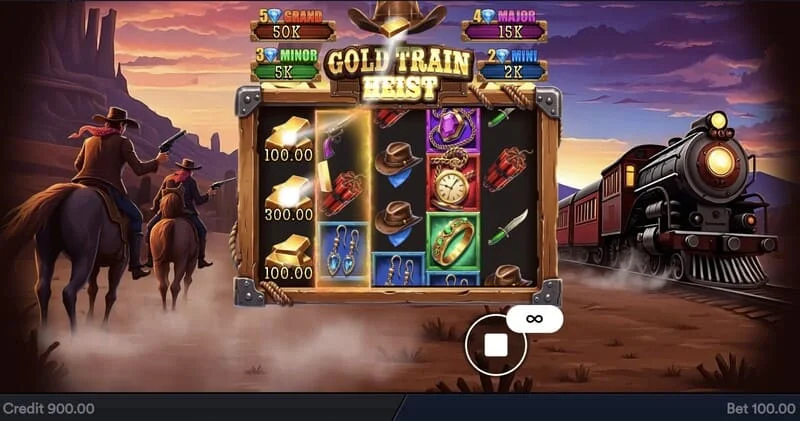 Gold Train Heist - príomhscáileán le ríleanna agus cuan bradach